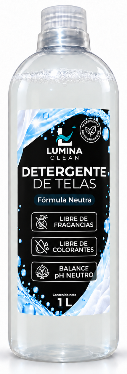 Detergente de telas fórmula neutra Lumina Clean de 1 litro