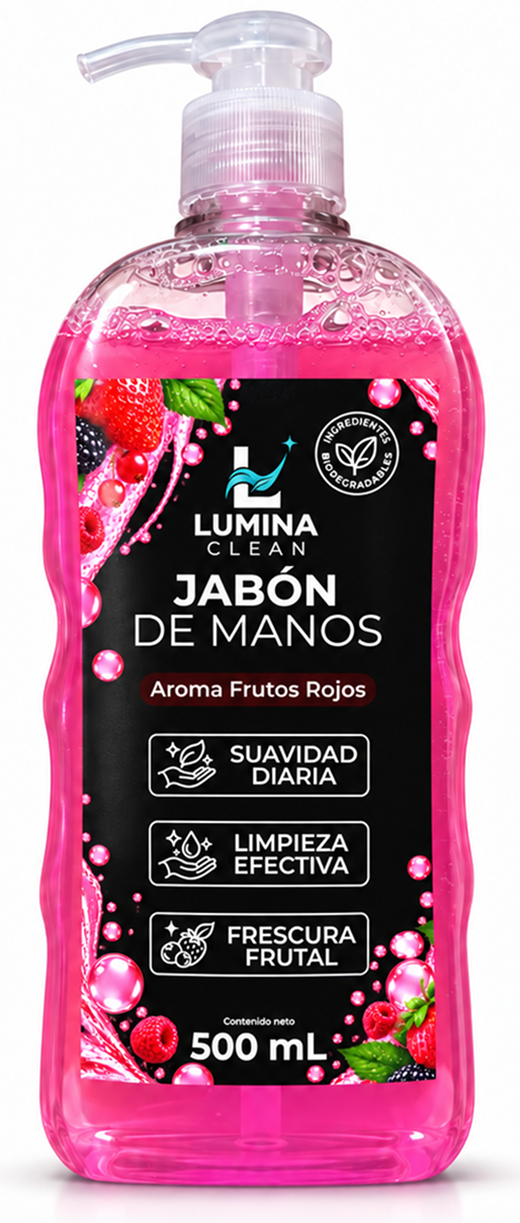 Jabón de manos Lumina Clean de 500 mililitros