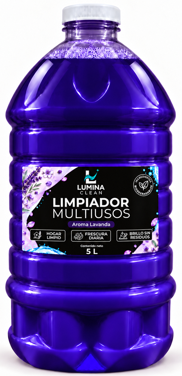 Limpiador multiusos aroma lavanda Lumina Clean de 5 litros